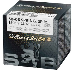 Büchsenmunition .30-06 Spr. Teilmantel 180 grs.  Sellier & Bellot