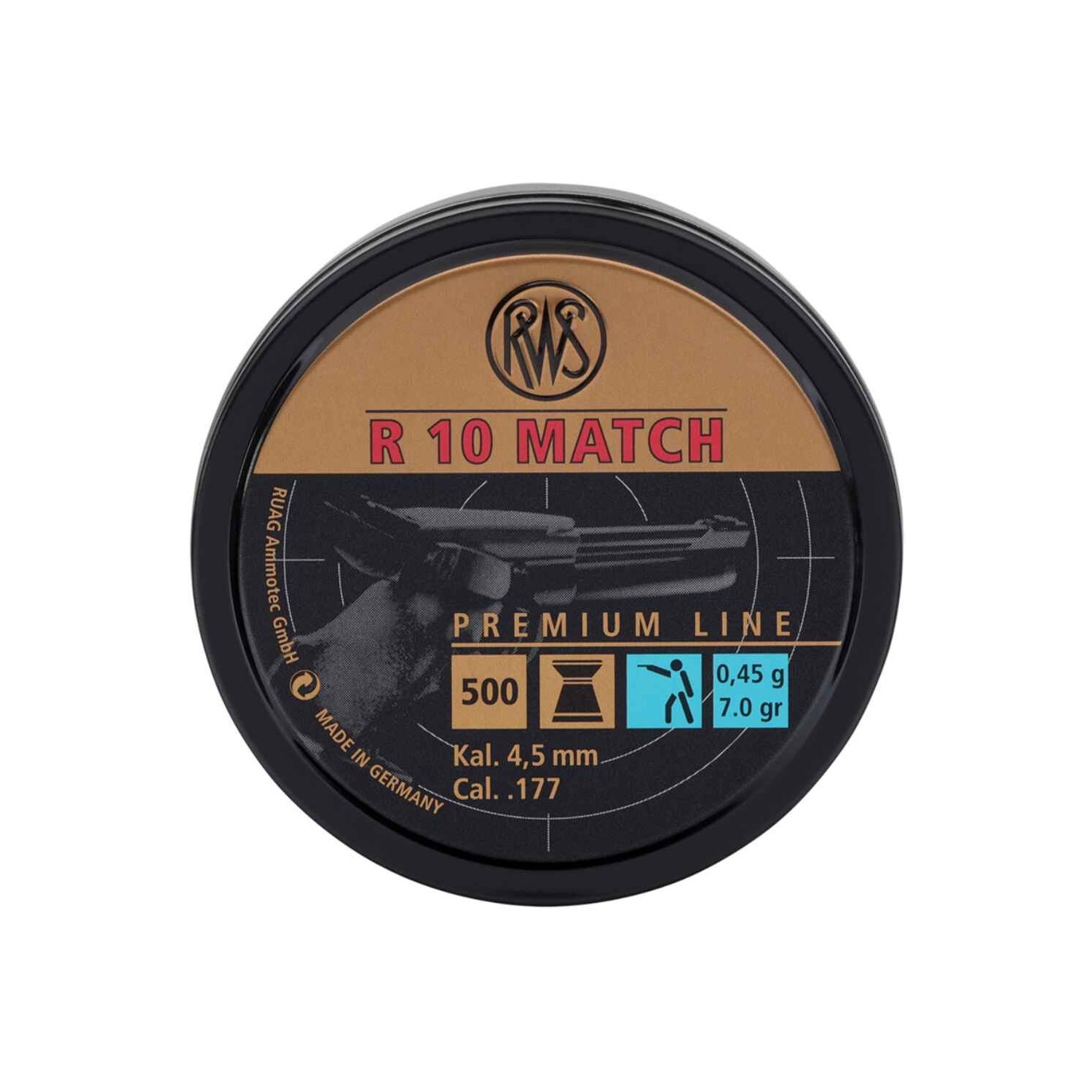 RWS 4,50mm Diabolo R 10 Match 0,45g