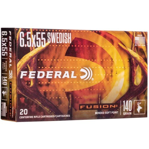 Büchsenmunition 6,5x55 Fusion 9,1g/140grs. Federal Ammunition