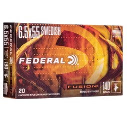 Büchsenmunition 6,5x55 Fusion 9,1g/140grs. Federal Ammunition