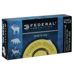 Büchsenmunition .300 Win. Mag. Teilmantel Power Shok 11,7/180 g/grs. Federal Ammunition