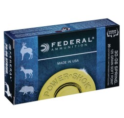 Büchsenmunition .30-06 Spr. Teilmantel Power Shok 14,3g/220grs. Federal Ammunition