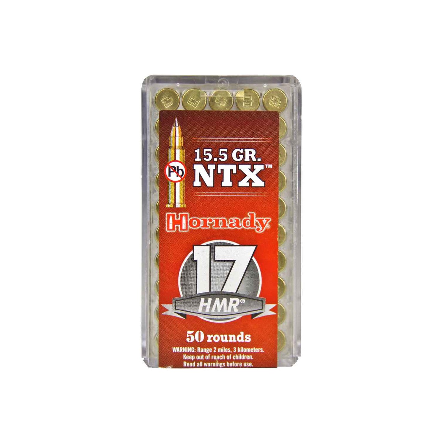 Büchsenmunition .17 HMR NTX Bleifrei 1,0g/15,5grs. Hornady