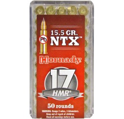 Büchsenmunition .17 HMR NTX Bleifrei 1,0g/15,5grs. Hornady