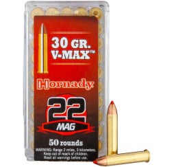 Büchsenmunition .22 WMR V-Max 1,9g/30grs. Hornady