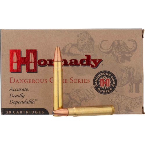 Büchsenmunition 9,3x62 SP-RP, 18,5g/286grs. Hornady