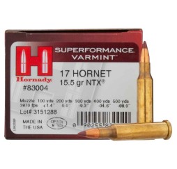 .17 Hornet NTX Bleifrei 1,0g/15,5grs. Hornady