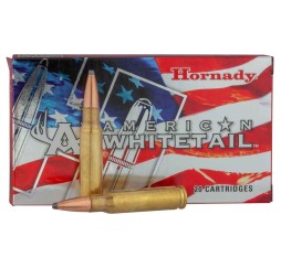 Büchsenmunition .308 Win. American Whitetail, Interlock SP 10,7g/165 grs. Hornady