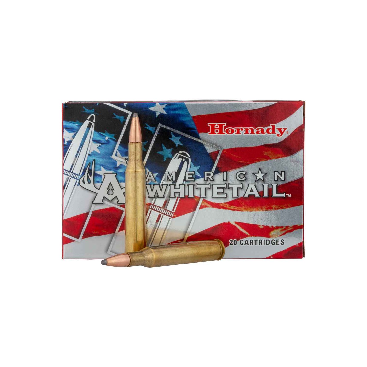 Büchsenmunition .270 Win. American Whitetail Interlock SP 8,4g/130grs. Hornady