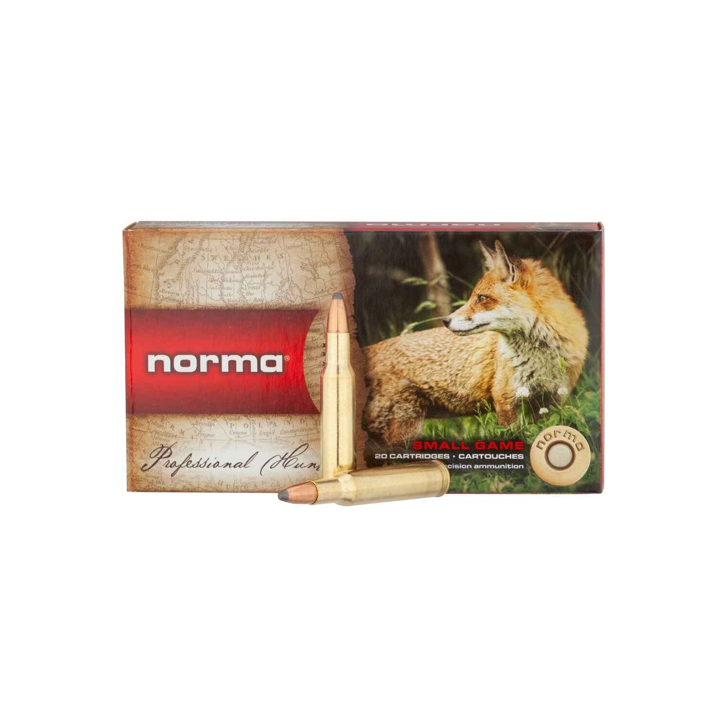 Büchsenmunition .222 Rem. Teilmantel 4,0g/62grs. Norma