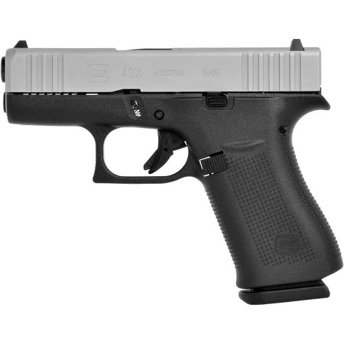 Glock 43X silver slide