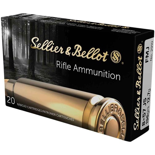 Büchsenmunition 8x57 IS Vollmantel 196 grs. Sellier & Bellot