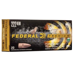 Büchsenmunition .222 Rem. Speer TNT Green HP 43 grs. Federal Ammunition