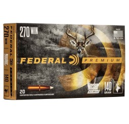 Büchsenmunition .270 Win. Premium Nosler Accubond 140 grs. Federal Ammunition