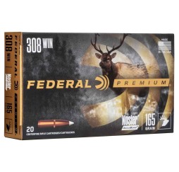 Büchsenmunition .308 Win. Premium Nosler Accubond 165 grs. Federal Ammunition