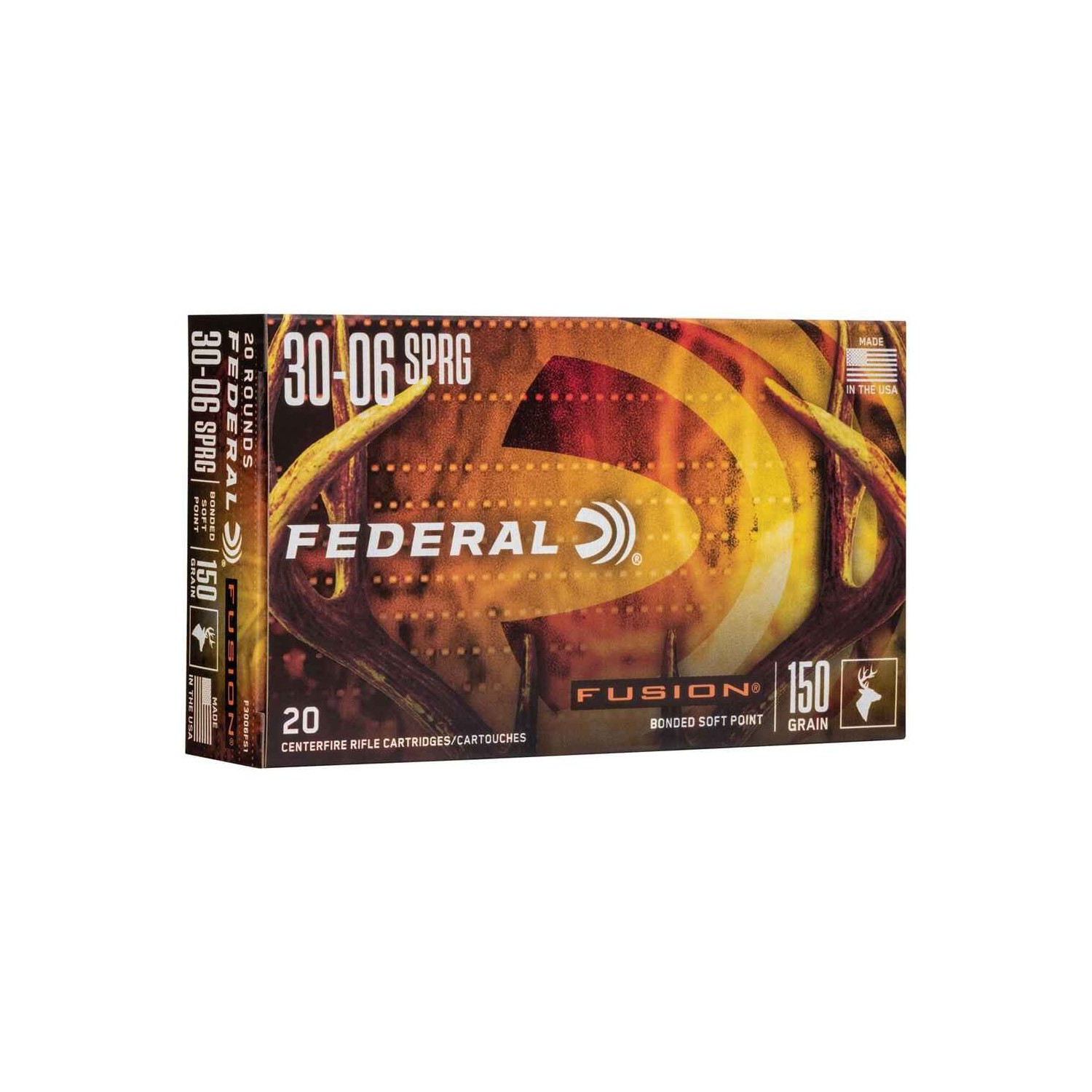 Büchsenmunition .30-06 Spr. Fusion 9,8g/150grs. Federal Ammunition