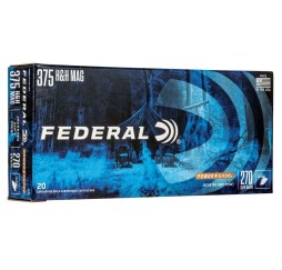 Büchsenmunition .375 H&H Magnum Tlm Hi-Shok 270 grs. Federal Ammunition