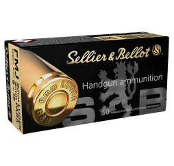 Pistolenmunition 9 mm Luger Vollmantel 7,45g/115grs.  Sellier & Bellot