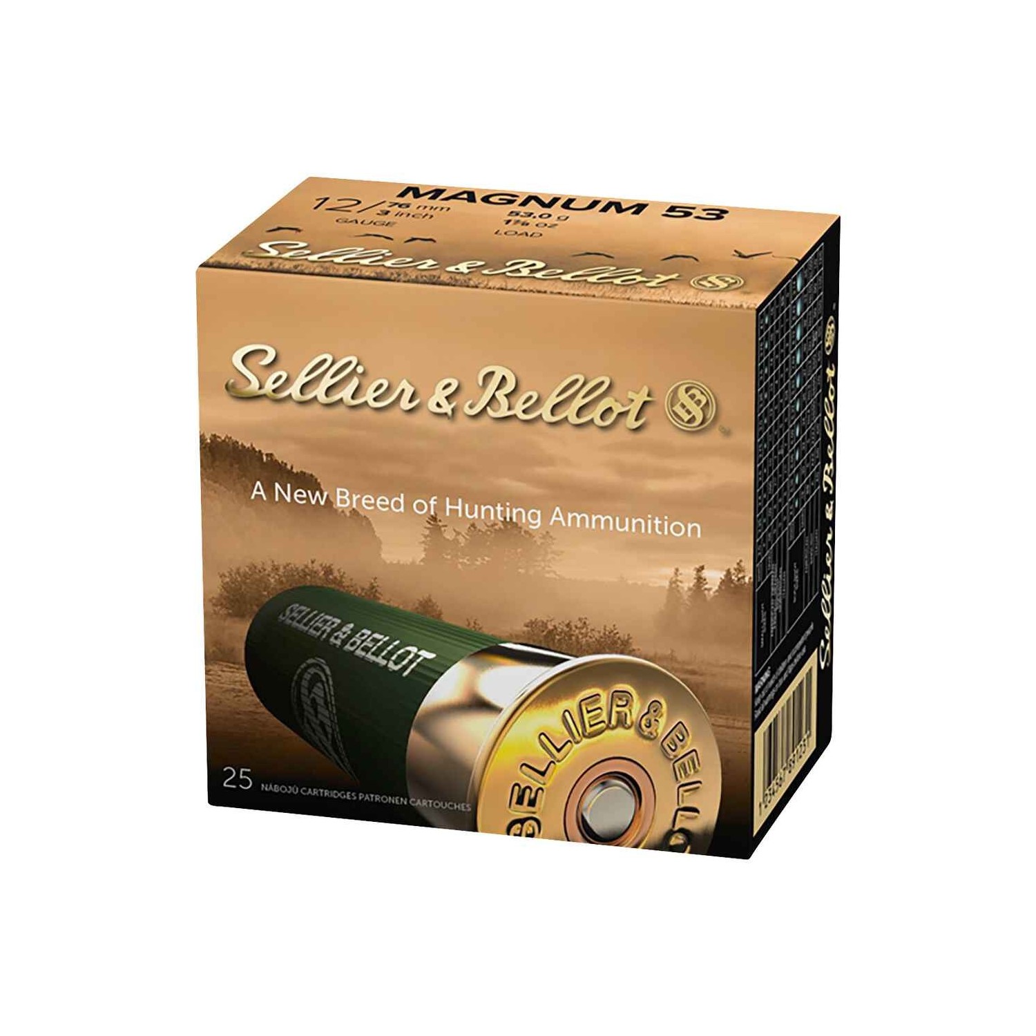 Sellier & Bellot 12/76 Jagd Plastik Magnum 2,7mm 53g