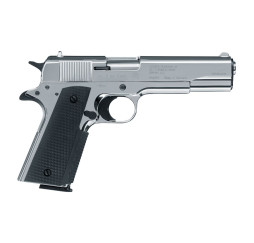 Colt Schreckschuss Pistole Government 1911 A1 Polished Chrome seite 2