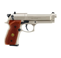 Beretta CO2 Pistole M 92 FS nickel, Holzgriffschalen seite 2