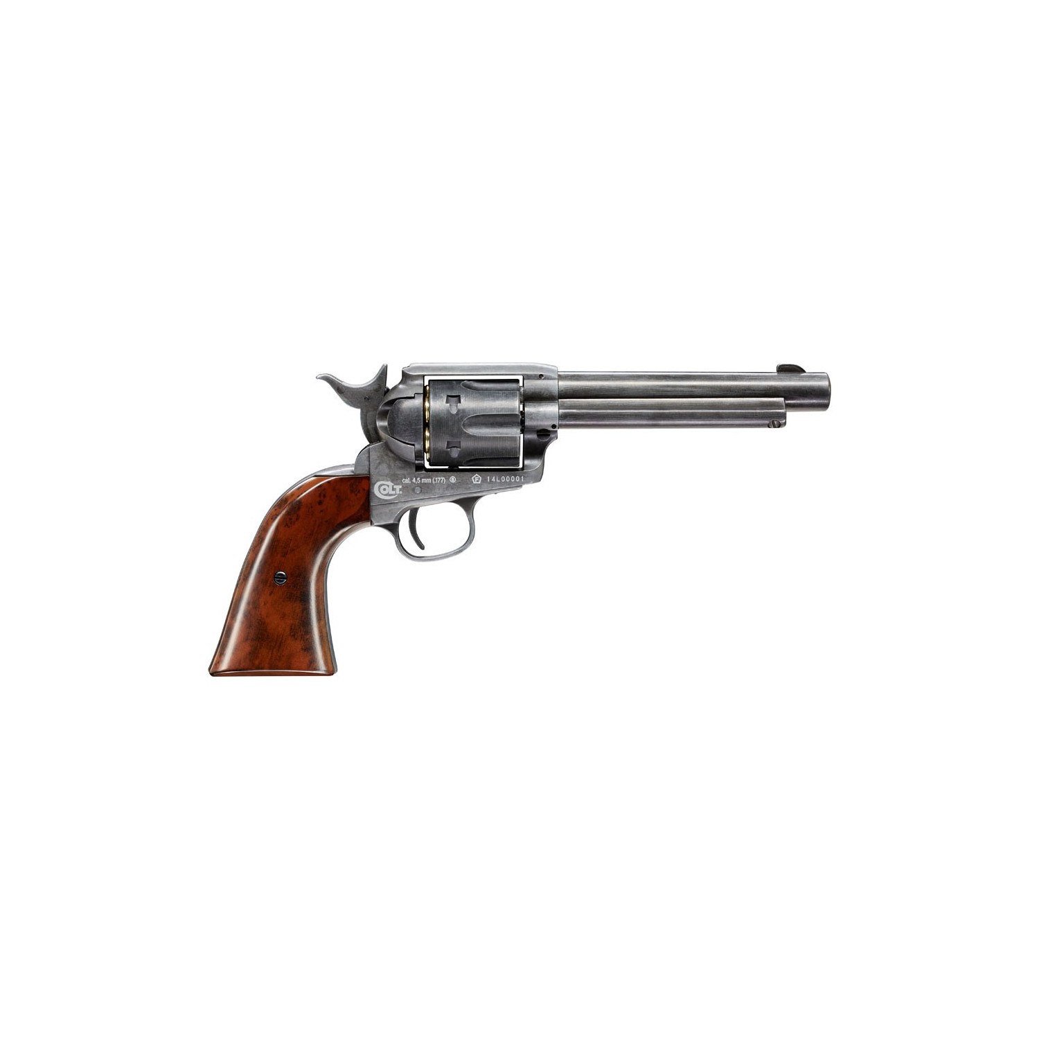 Colt CO2 Revolver SA Army 45 Diabolo antik finish seite 2