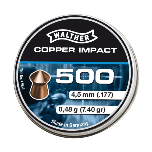 Walther
4,5mm Diabolo Impact 0,48g – 2500 Stück