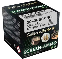 Sellier & Bellot
.30-06 Spr. Screen-Ammo SCR Zink 8,0g/124grs.