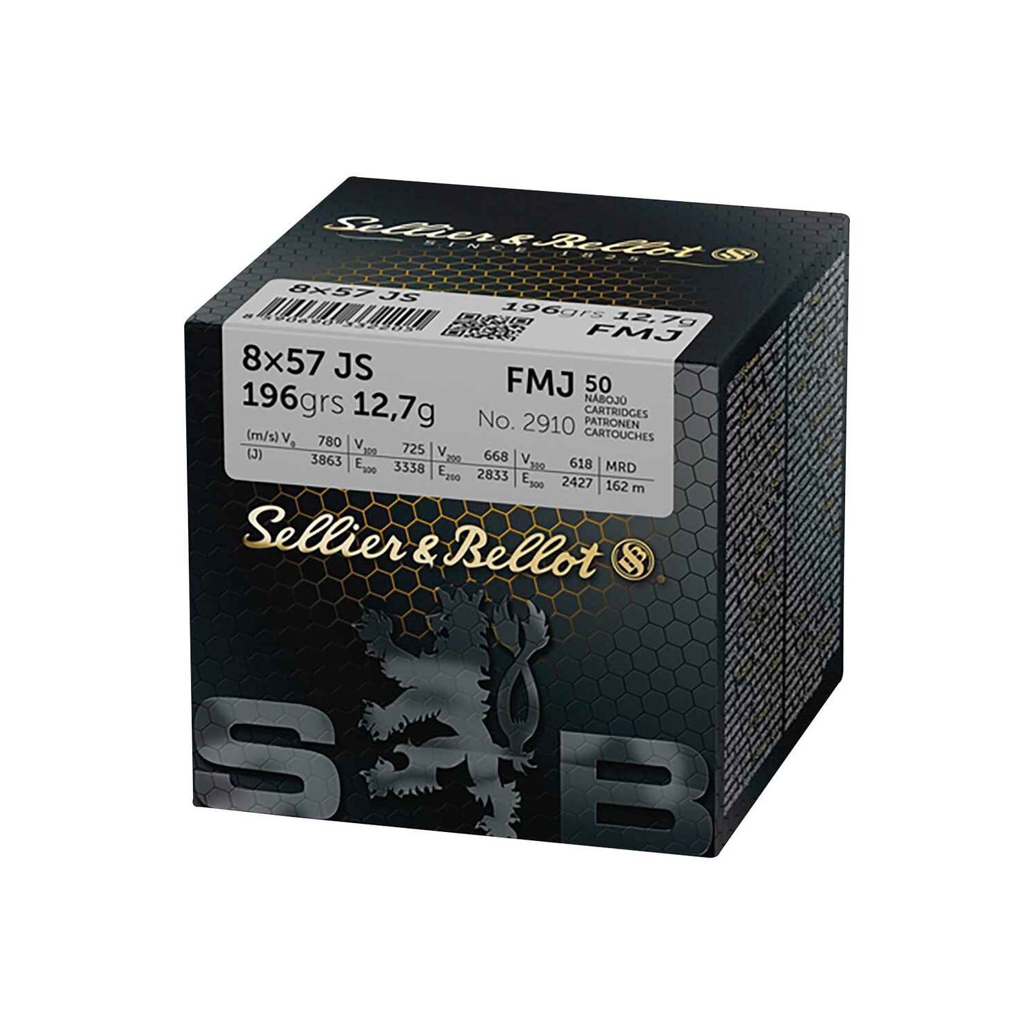 Sellier & Bellot
8x57 IS Vollmantel 12,7g/196grs.