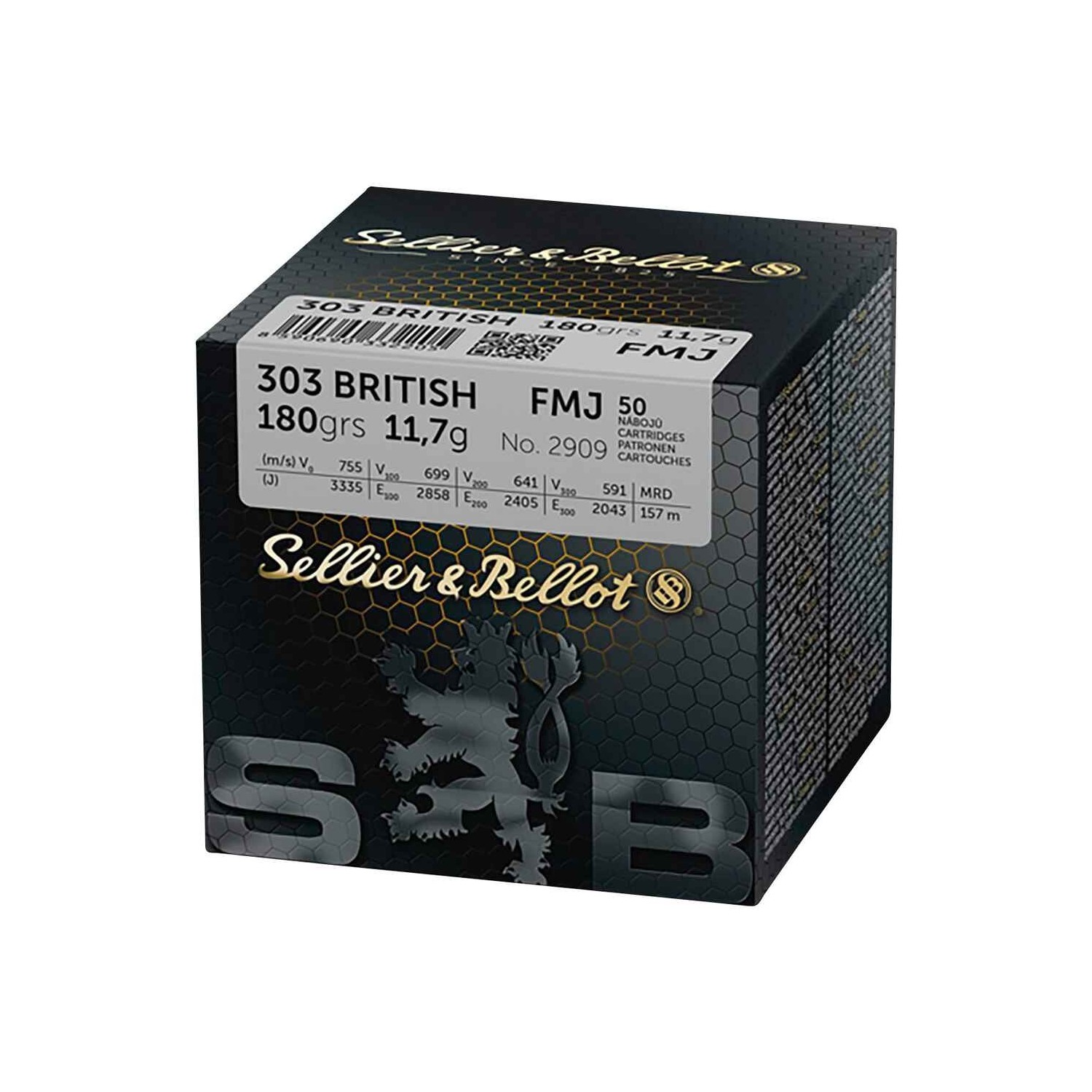 Sellier & Bellot .303 British Vollmantel 11,7g/180grs.