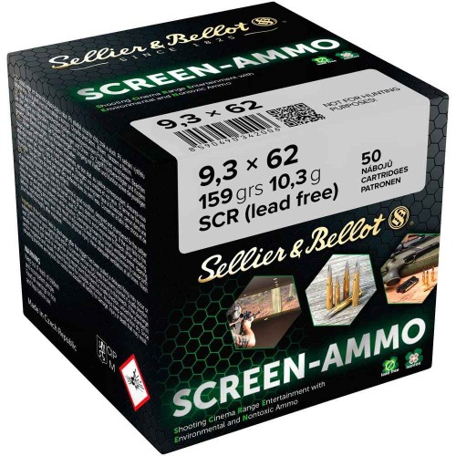 Sellier & Bellot
9,3x62 Screen-Ammo SCR Zink 10,3g/159grs.