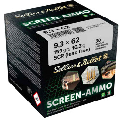 Sellier & Bellot
9,3x62 Screen-Ammo SCR Zink 10,3g/159grs.