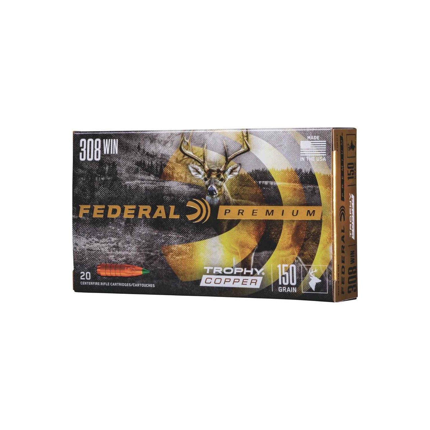 .308 Win. Trophy Copper bleifrei 9,7g/150grs. Federal Ammunition