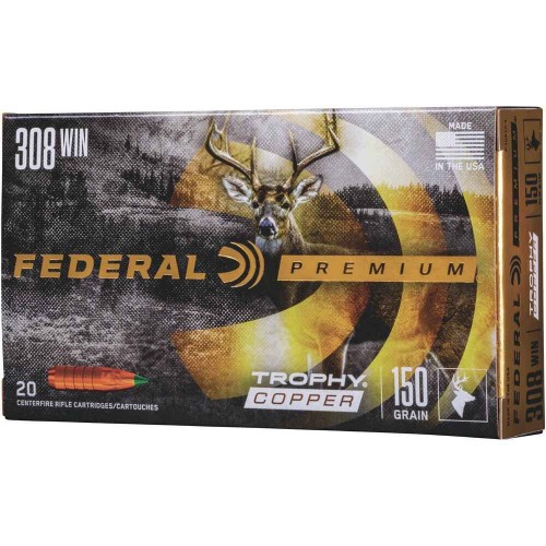 .308 Win. Trophy Copper bleifrei 9,7g/150grs. Federal Ammunition