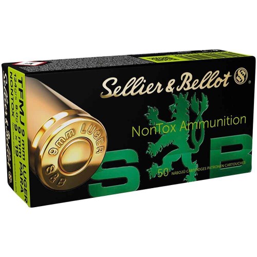 Sellier & Bellot
9 mm Luger TFMJ NonTox 8,0g/124grs.