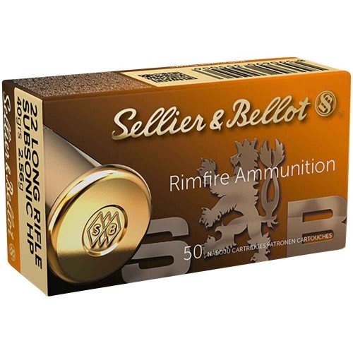 Sellier & Bellot
.22 lfb. Subsonic HP 2,6g/40grs.