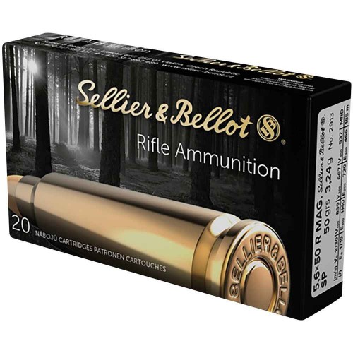 Sellier & Bellot
5,6x50 R Mag. Teilmantel 3,2g/50grs.