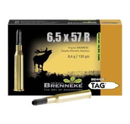 6,5x57R TAG bleifrei 8,4g/130 grs. Brenneke