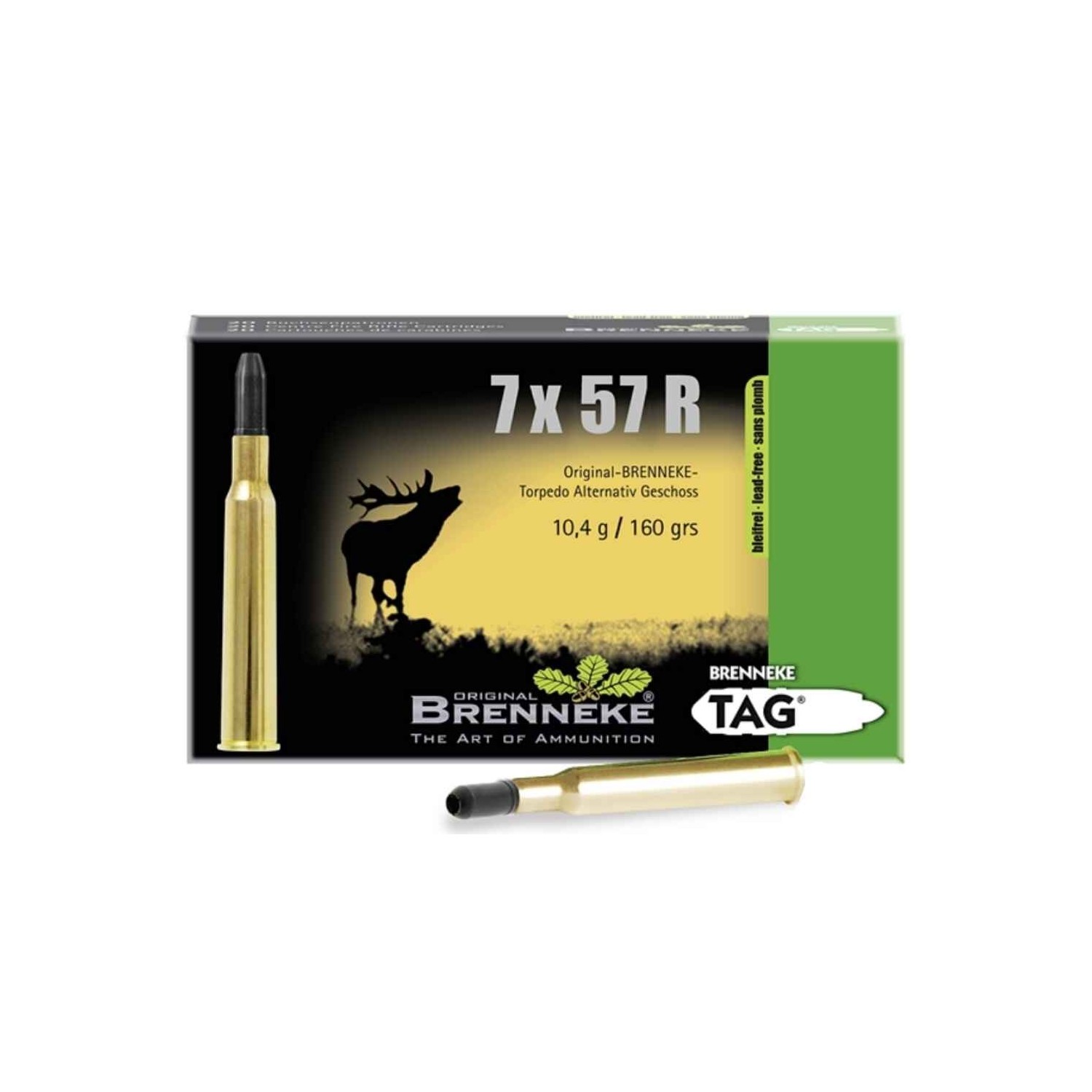 7x57R TAG 10,4g/160grs. Brenneke