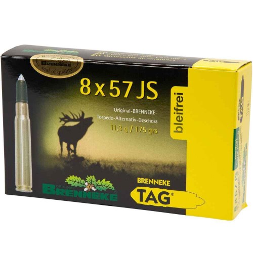 8x57 IS TAG bleifrei 11,3g/175grs. Brenneke