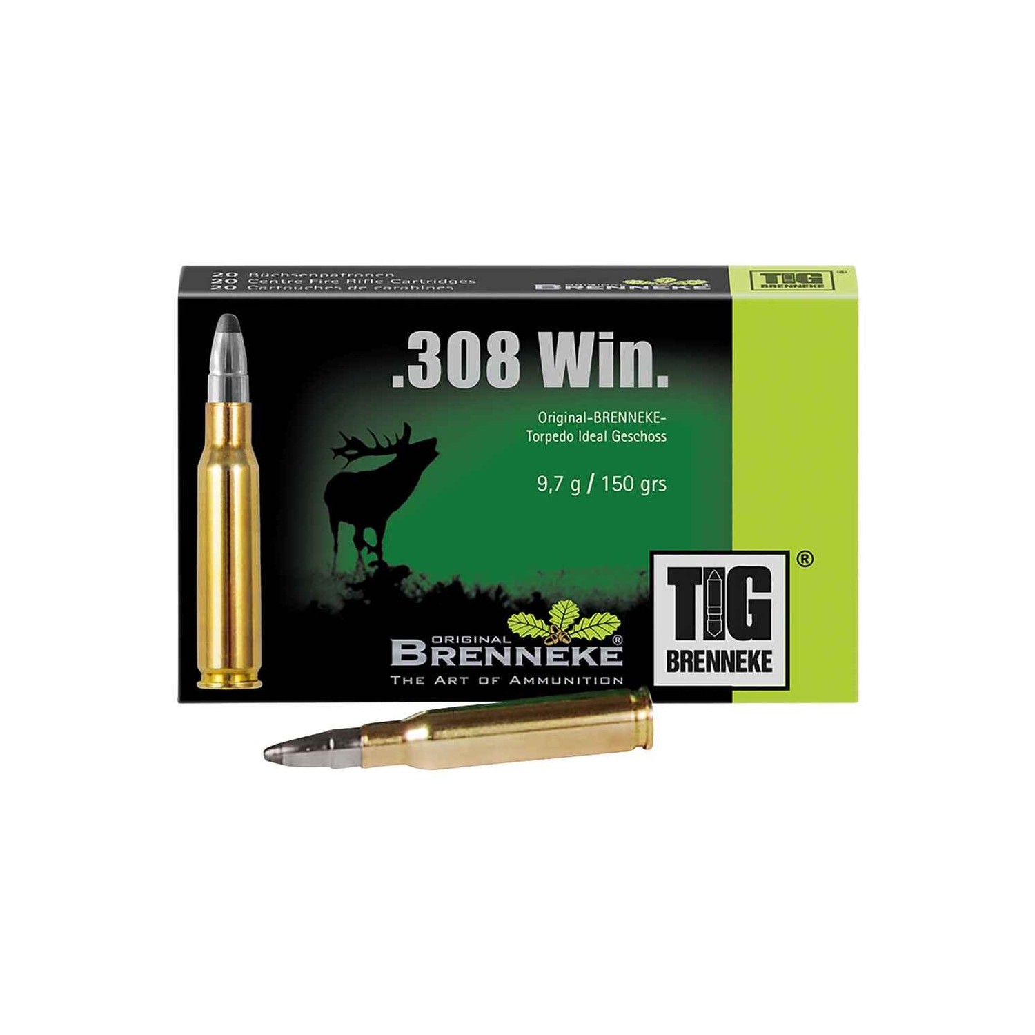 .308 Win. TIG 9,7g/150grs. Brenneke