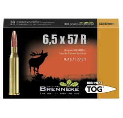 6,5x57 R TOG 9,0g/139grs. Brenneke