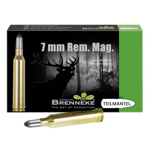 7 mm Rem. Mag. Basic Teilmantel 9,4g/145grs. Brenneke