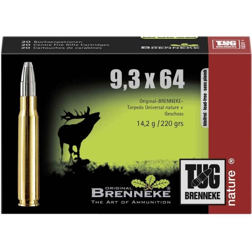 9,3x64 TUG nature+ 14,2g/220grs. Brenneke