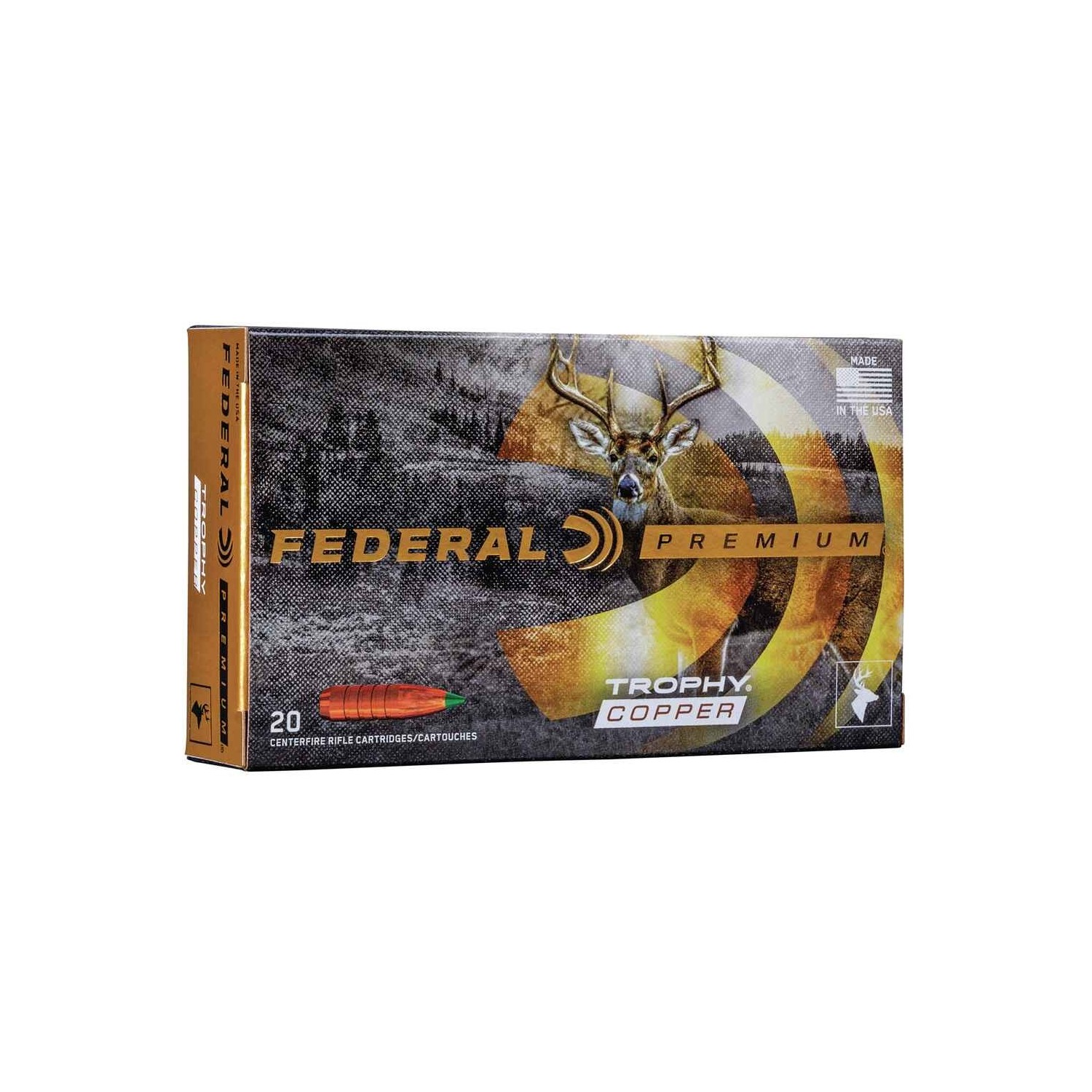 .270 Win. Premium Trophy Copper bleifrei 130 grs. Federal Ammunition