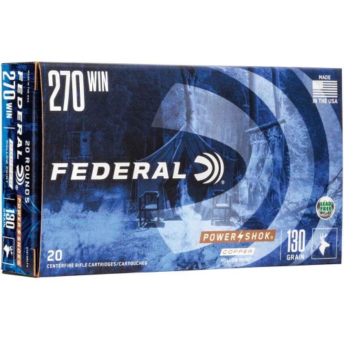 .270 Win. Power Shok Copper HP 8,4g/130grs. Federal Ammunition