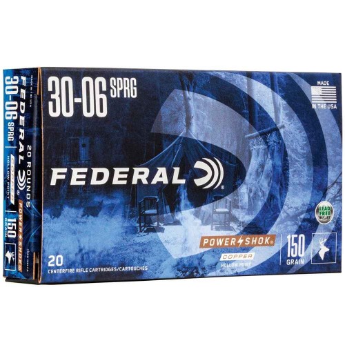 .30-06 Spr. Power Shok Copper HP 9,7g/150grs. Federal Ammunition