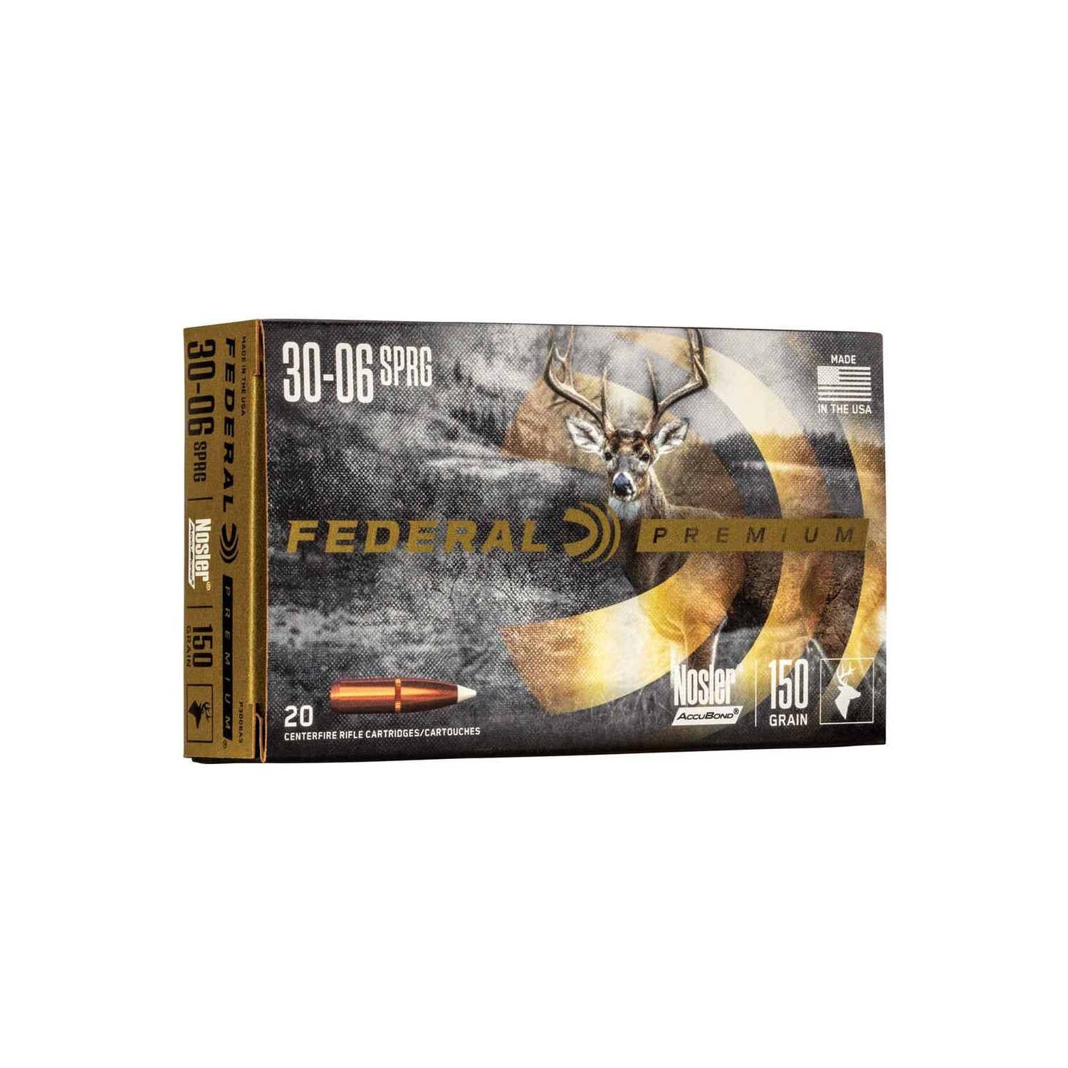 .30-06 Spr. Premium Nosler Accubond 9,7g/150grs. Federal Ammunition