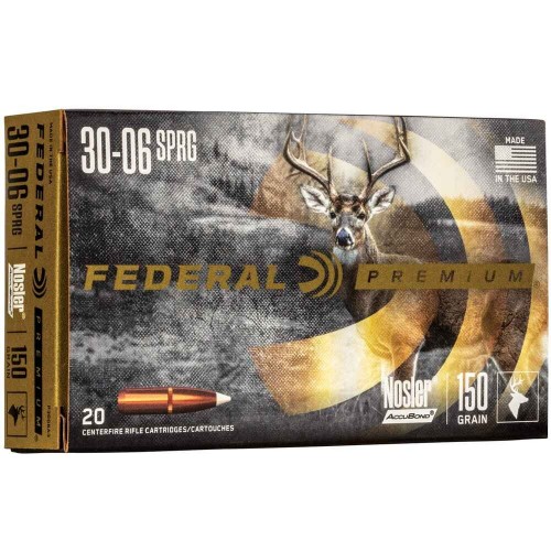 .30-06 Spr. Premium Nosler Accubond 9,7g/150grs. Federal Ammunition