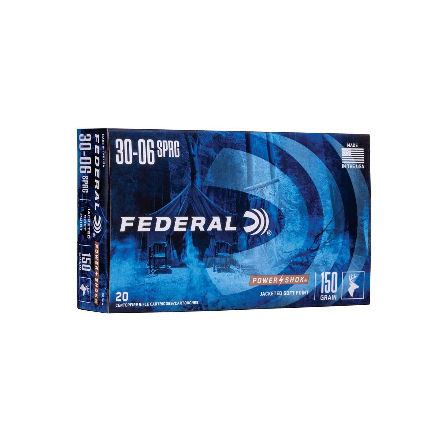 .30-06 Spr. TLM Power Shok 9,7g/150grs. Federal Ammunition